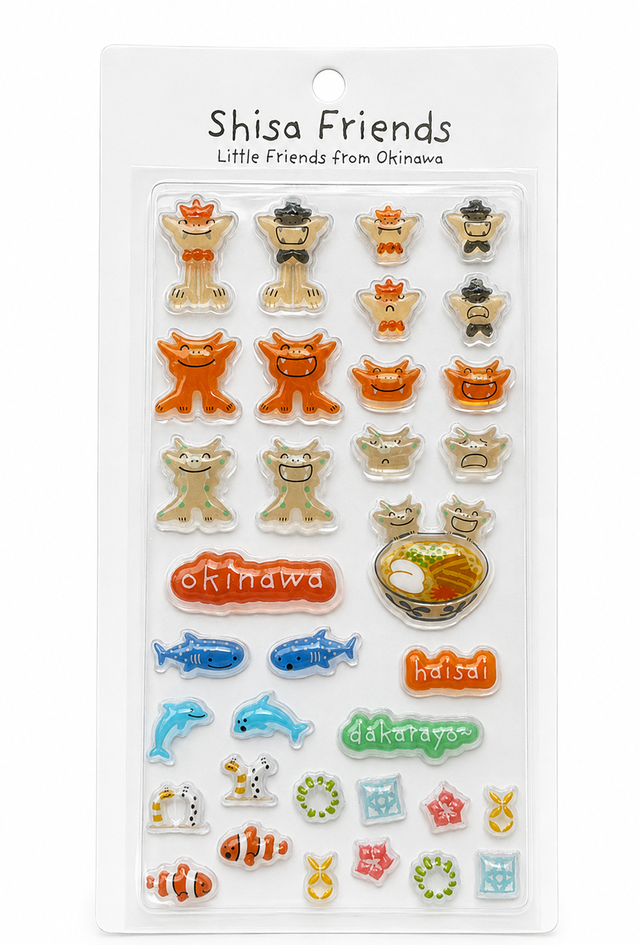 Shisa Friends ぷくぷくシール